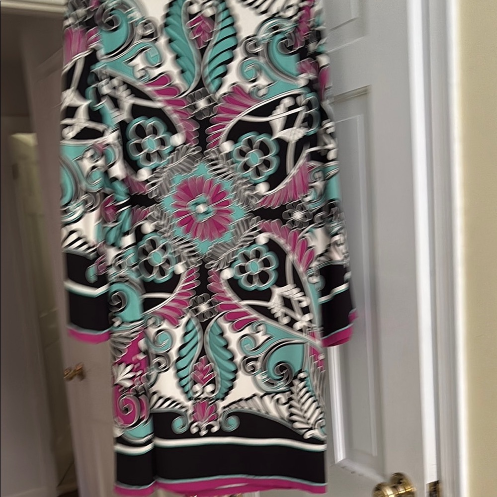 Nicole Miller Multicolor Patterned Dress
